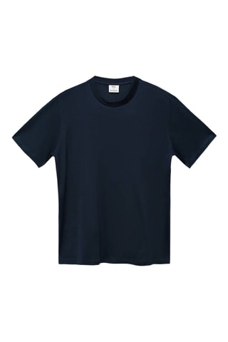 T-shirt 100 % coton regular-fit - Bleu marine