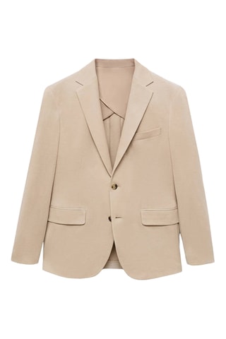 Veste Verner slim-fit en coton - Beige