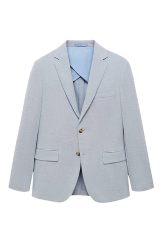 Veste Verner slim-fit en coton - Bleu