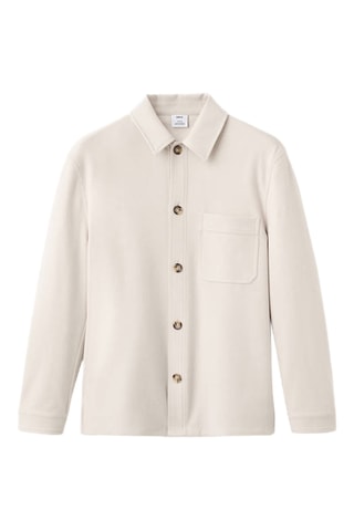 Surchemise flanelle regular-fit - Écru