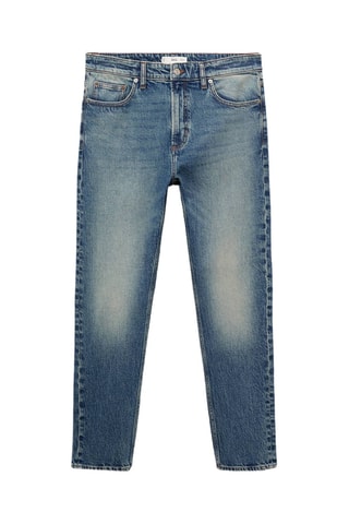 Jean Ben cropped tapered-fit - Bleu