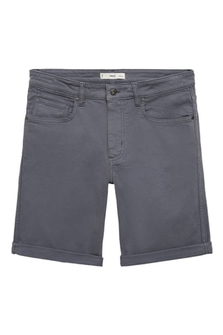 Bermuda en jean slim fit - Bleu