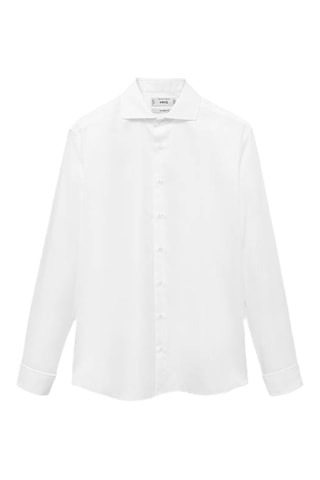 Chemise costume 100 % coton - Blanc