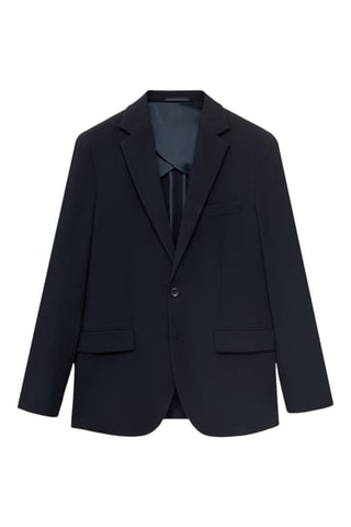 Veste Verner slim-fit en coton - Bleu marine