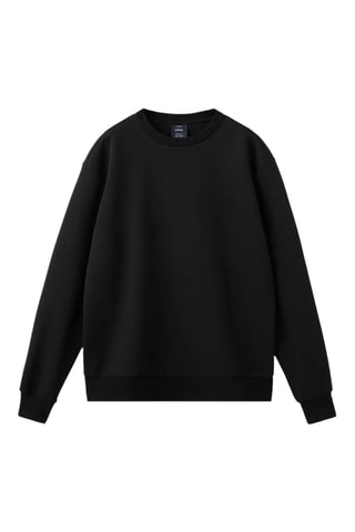 Sweat-shirt coton regular-fit - Noir