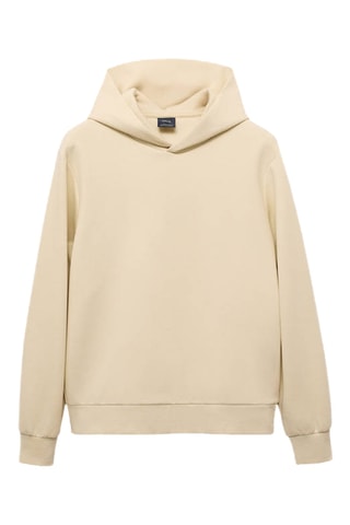 Sweat-shirt capuche regular-fit - Écru