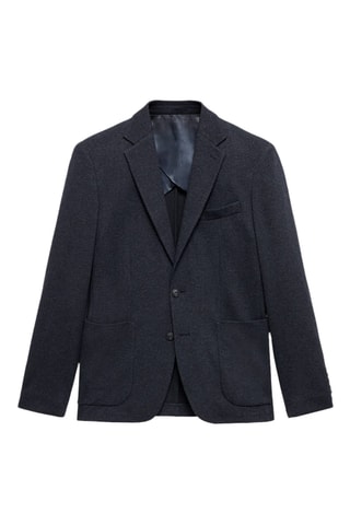 Veste chevrons slim-fit - Bleu marine