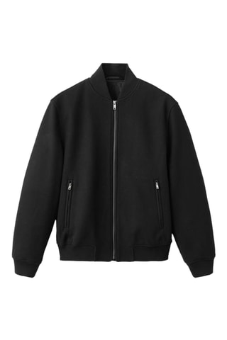 Veste bomber fermeture éclair - Noir