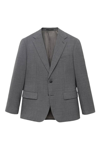 Veste costume Turin 100 % laine vierge - Gris