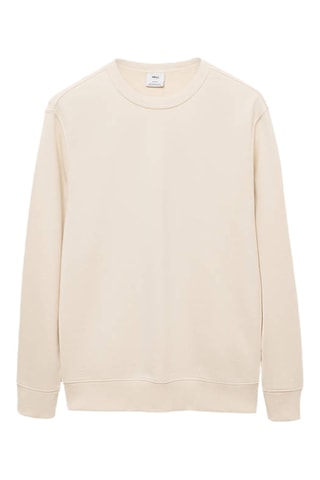 Sweat-shirt coton regular-fit - Écru