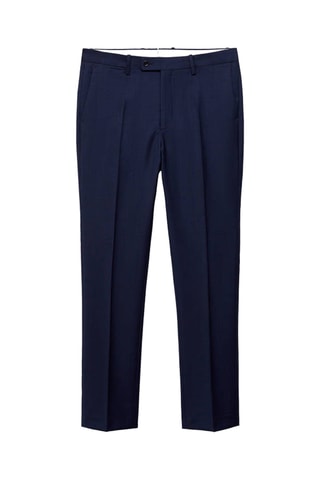 Pantalon costume Turin 100 % laine vierge - Bleu