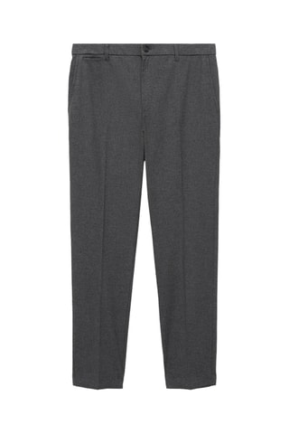 Pantalon flanelle regular-fit - Gris clair