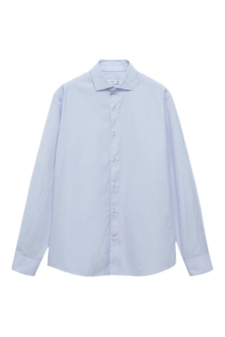 Chemise 100 % coton rayures - Bleu