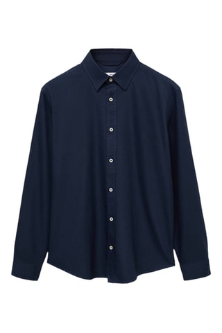 Chemise oxford 100 % coton - Bleu marine