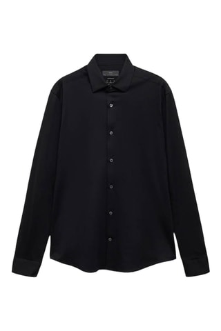 Chemise comfort stretch non-iron - Noir