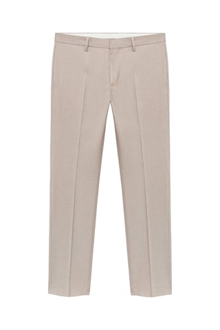 Pantalon costume Paris coupe slim - Beige