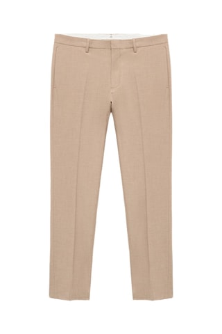 Pantalon costume Paris coupe slim - Beige