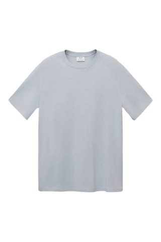 T-shirt 100 % coton regular-fit - Vert d'eau