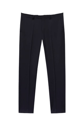 Pantalon costume Turin 100 % laine vierge - Bleu marine