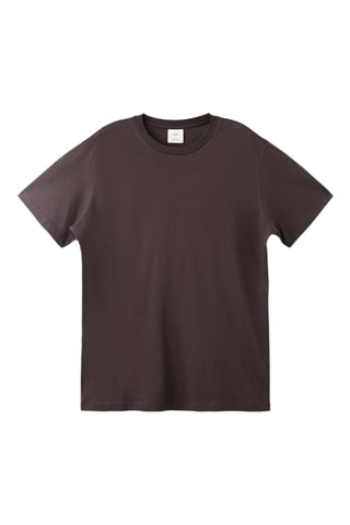 T-shirt slim-fit 100 % coton - Marron