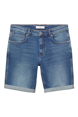 Bermuda en jean slim fit - Bleu marine
