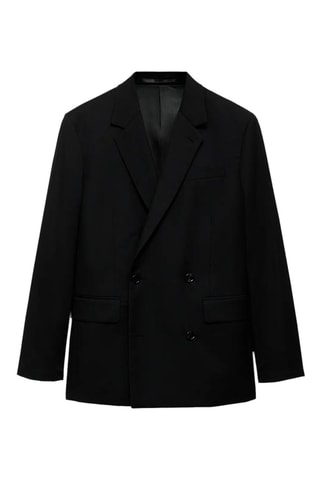 Veste de costume Boston coupe regular croisée - Noir