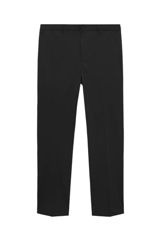 Pantalon Bologna slim-fit cropped comfort stretch - Noir