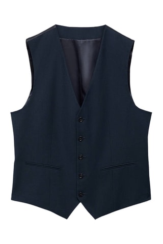 Gilet de costume slim fit - Bleu marine
