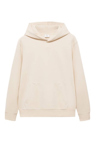 Sweater à capuche coton - Écru