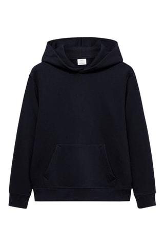 Sweater à capuche coton - Bleu marine