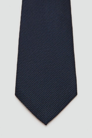 Cravate 100 % soie - Bleu marine