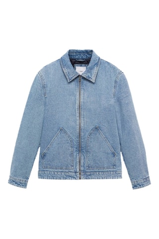 Blouson en jean matelassé - Bleu