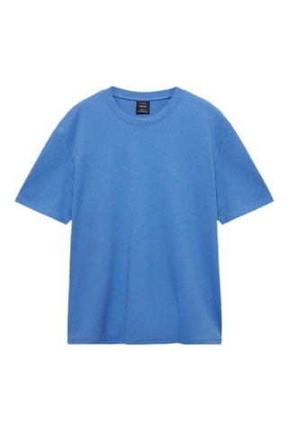 Medium weight regular fit T-shirt - Bleu