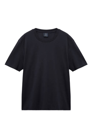 Medium weight regular fit T-shirt - Bleu marine