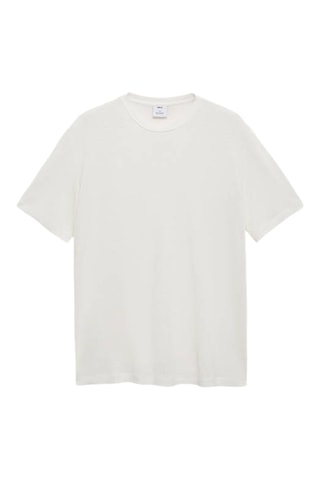 T-shirt lin slim-fit - Blanc