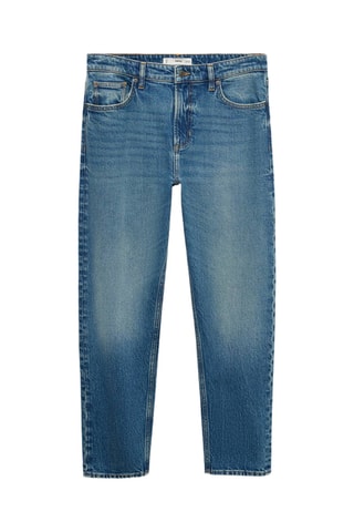 Jean Ben cropped tapered-fit - Bleu