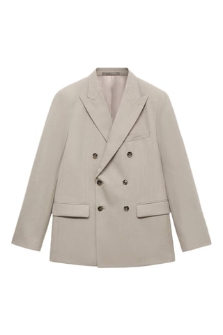 Veste de costume Monaco croisée slim-fit - Beige
