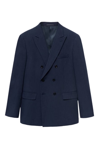 Veste de costume Monaco croisée slim-fit - Bleu