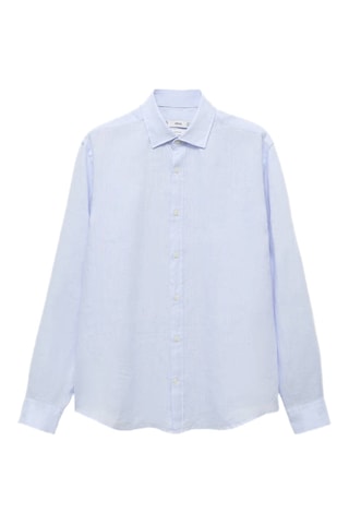 Chemise 100 % lin - Bleu