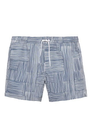 Maillot multirayures - Bleu