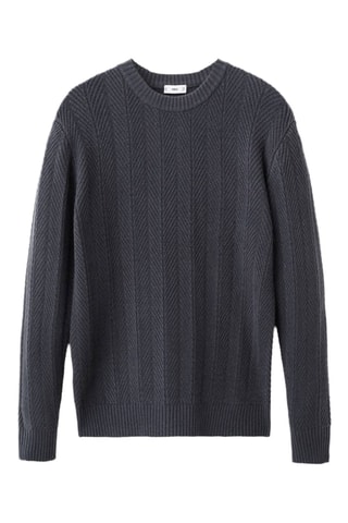 Pull-over structure chevrons - Bleu