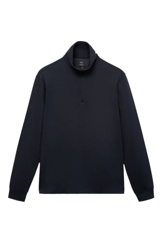 Sweat technique zip regular fit - Bleu marine