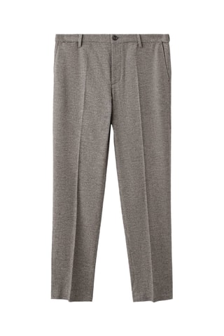Pantalon flanelle regular-fit - Marron