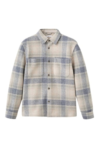 Surchemise flanelle carreaux - Bleu