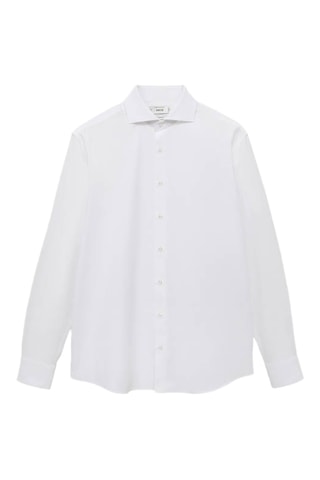 Chemise costume 100 % coton - Blanc