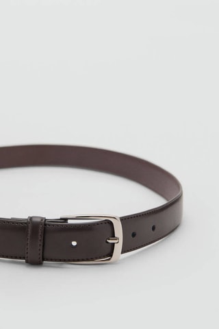 Ceinture cuir nappa - Marron