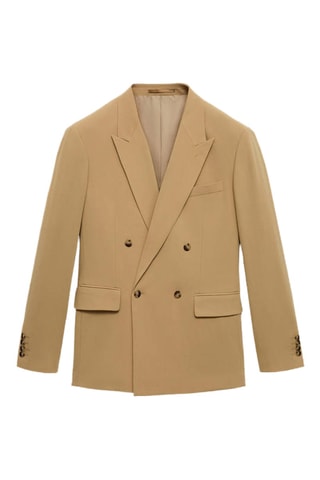 Veste de costume Boston coupe regular croisée - Beige