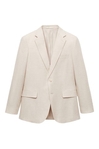 Veste costume Amalfi 100 % lin slim-fit - Écru