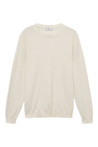 Pull-over en maille fine - Blanc