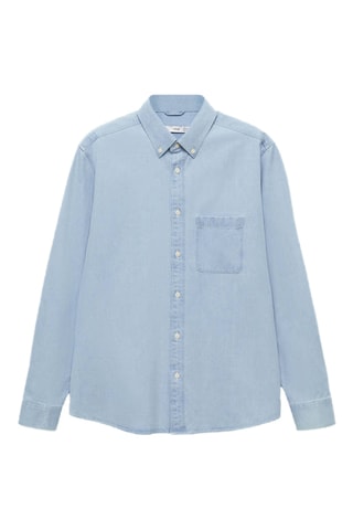 Chemise en jean 100 % coton - Bleu clair